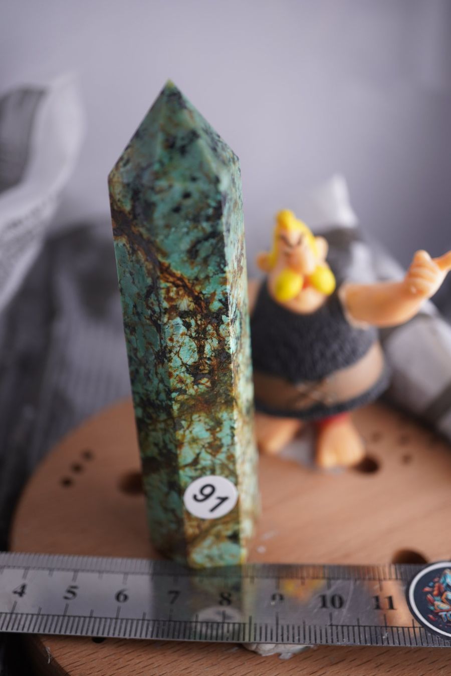 Minerali & Pietre curative: Türkis        Spitze  ca  95mm x  25mm – Nuovo e nell'imballaggio originale da Eschenbach SG venduto da topstone 2