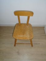 Kinder STUHL aus HOLZ -- Holz-Kinderstuhl * 60/70er Jahre