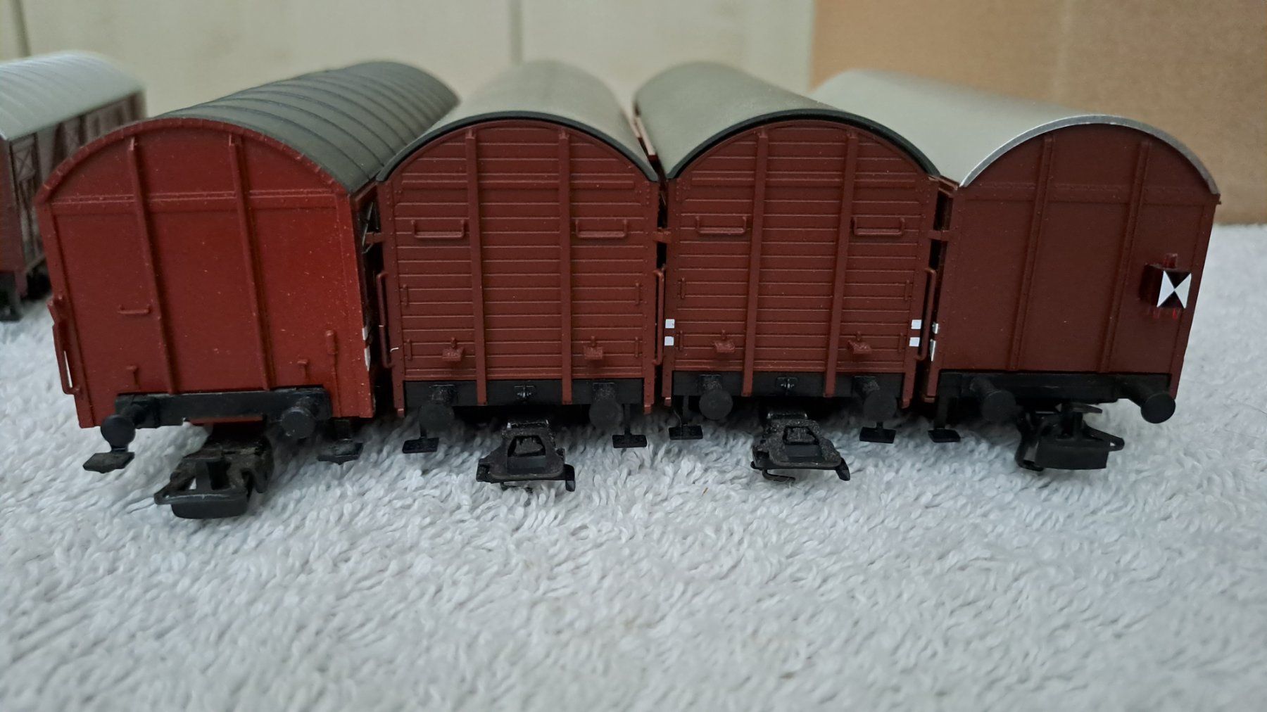 Märklin Modellini di ferrovie: ärklin 8 Güterwagen H0 WS/38 – Usato da Winterthur venduto da Riebeli333 4