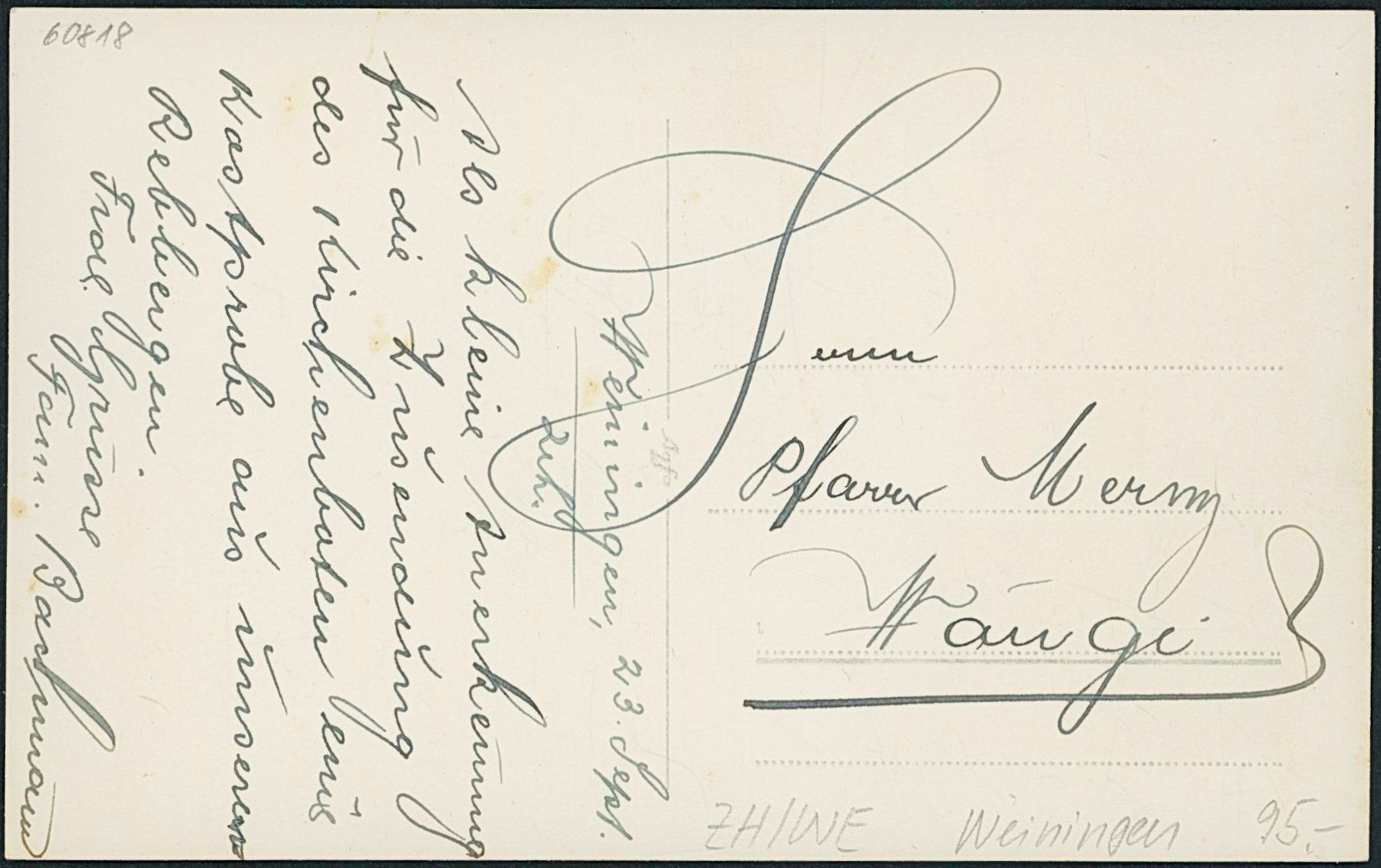 Cartoline postali: ZH Weiningen – Nuovo (secondo la descrizione) da Schindellegi venduto da leecollect 1