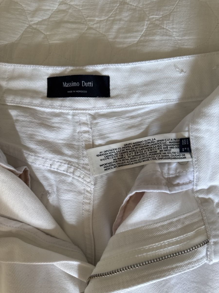 Massimo Dutti Jeans: Pantalon blanc Massimo Dutti, taille 38 – Usato da Genève venduto da Cicin 1