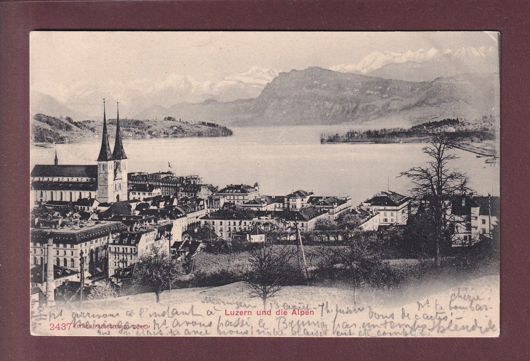 Cartes postales: LUZERN und die Alpen - 1903 – D'occasion à Pully par nicecards