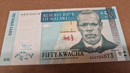Malawi 50 Kwacha 2005, Banknote, Sammlerstück