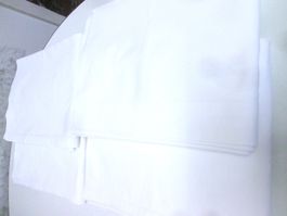 4 Vintage-Bettlaken für ein Einzelbett