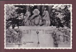 LAUSANNE - Fontaine aux singes - 1952