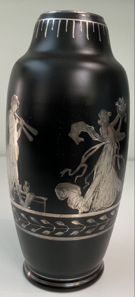 Vasi & Recipienti: Vase en verre noir et argent – Usato da rolle venduto da Tontonjulot 7