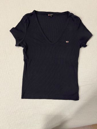 Tommy Hilfiger T-Shirt Gr. M Damen dunkelblau