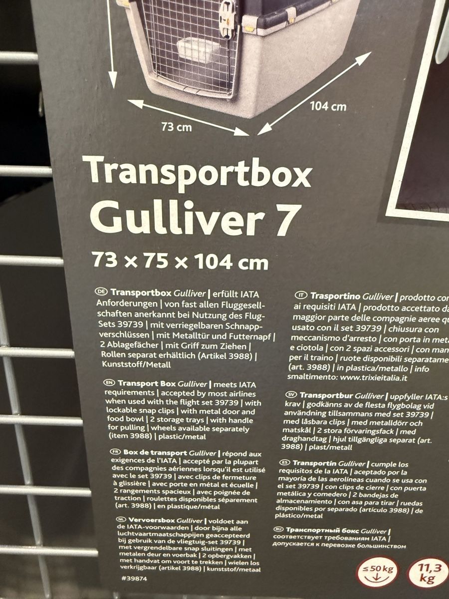 Trixie Käfige, Transport & Sicherheit: Hundebox Gulliver Nr.7 – Neu (gemäss Beschreibung) aus Giswil von MBU21 1