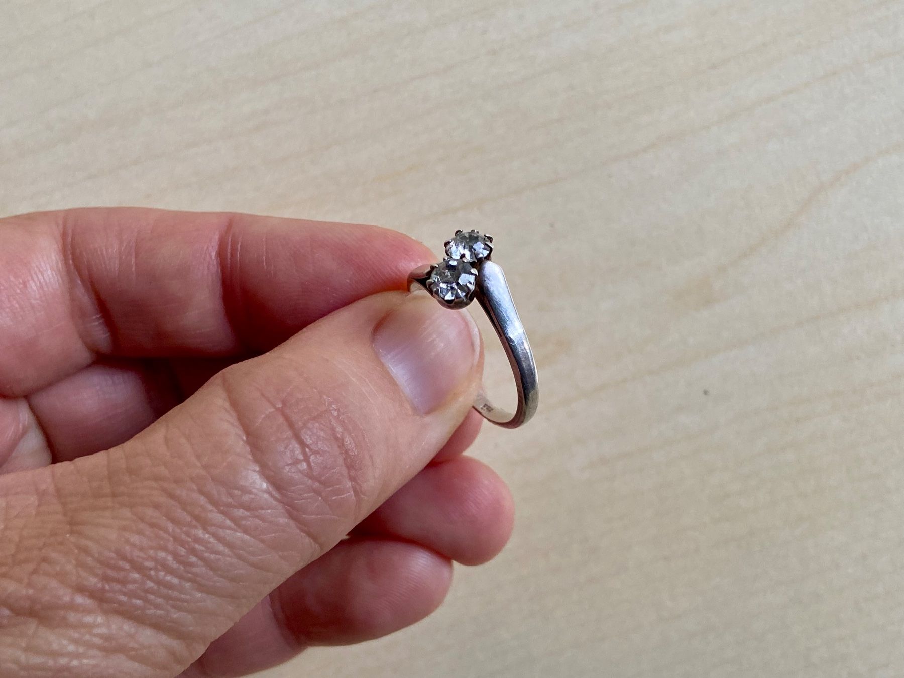 Anelli: Toi et moi Silber Ring mit Stempel 800 EPA – Usato da Niederhasli venduto da YHHC 3