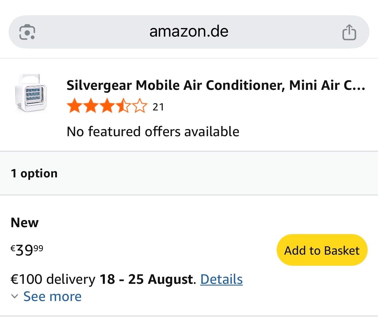Climatiseurs: Silvercrest Table Air Cooler STLH 8 D1 White Portable – Neuf (Voir description) à Bogis-Bossey par aye_jy77 6