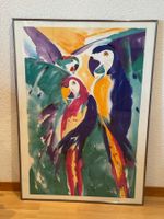 Gerahmter Kunstdruck, Reprod. von Alfred Gockel (?) 70x101cm