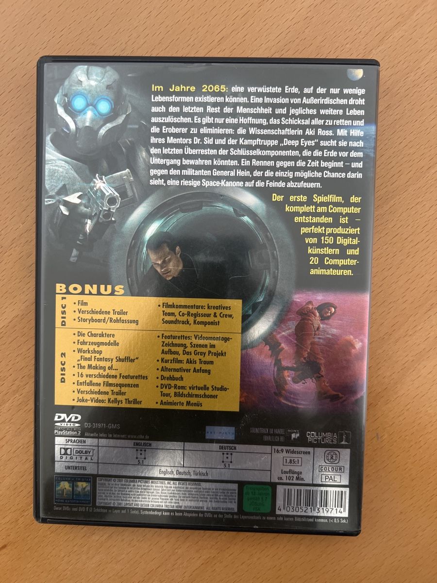 Tutti i DVDs: Final Fantasy - Die Mächte in Dir - DVD – Usato da windisch venduto da meisterkingremo 1