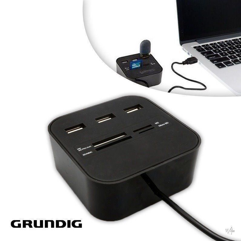 Hub & Switch: USB Hub Kartenleser Card-Reader Grundig – Nuovo e nell'imballaggio originale da Oberglatt ZH venduto da Mrf808