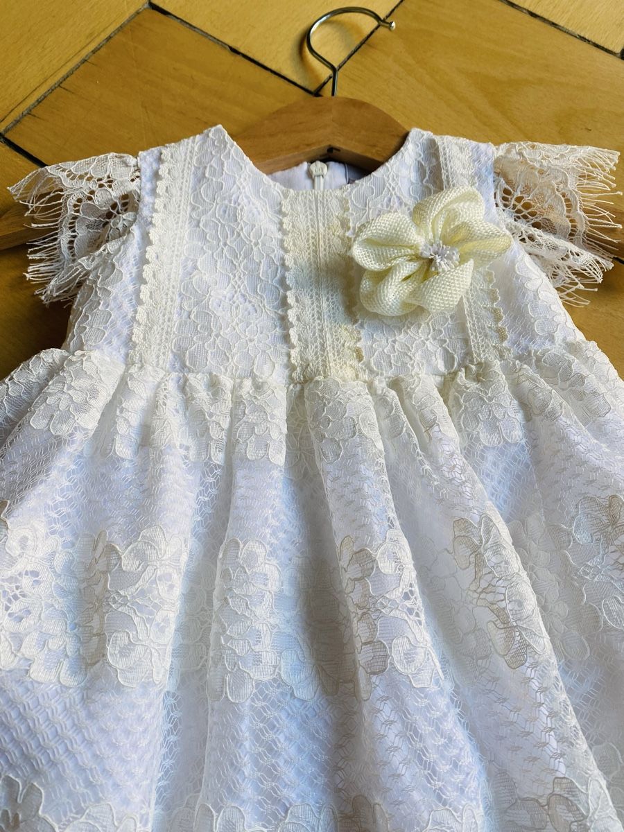 Vestiti & Gonne: Taufkleid Weiss Spitzen aus Paris – Usato da Zürich venduto da petitedame 1