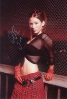 Original Autogramm von CHYLER LEIGH auf Großfoto