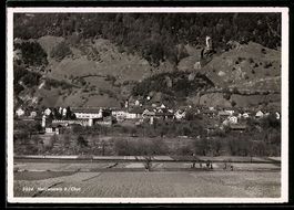 AK Haldenstein b. Chur, Ort mit Burgruine
