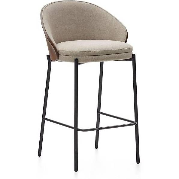 Kave Home Hocker: Kave Home Barhocker Eamy Stoff hellbraun Eschenfurnier – Neu (gemäss Beschreibung) aus Zollikofen von uniqueroom