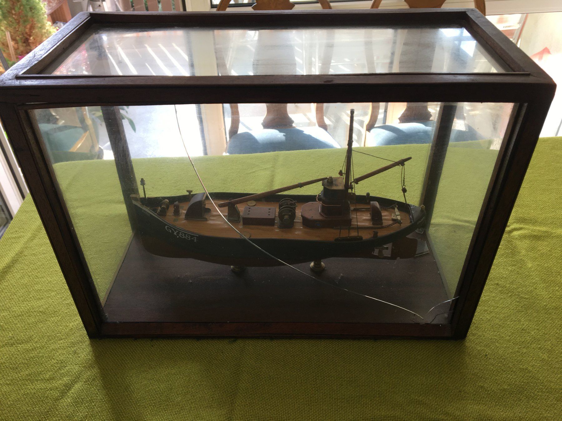 Kit di modellismo & Modellini statici: Antik Modell Schiff in Vitrine – Usato da Binz venduto da Dsc1 3