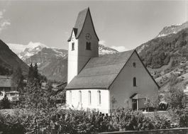 Originalfoto Schönwetter, Kirche Betschwanden GL