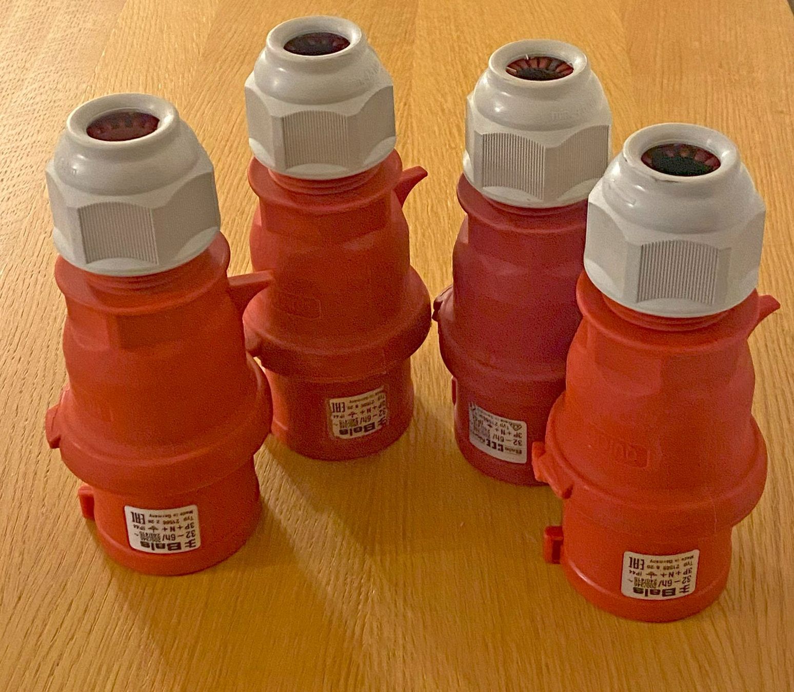 4 x Eurostecker Bals 21566 CEE 32A 3P+N+PE 6h Quick Connect (Neu ...