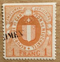 Fiskalmarke Kanton Neuenburg 1 Franc