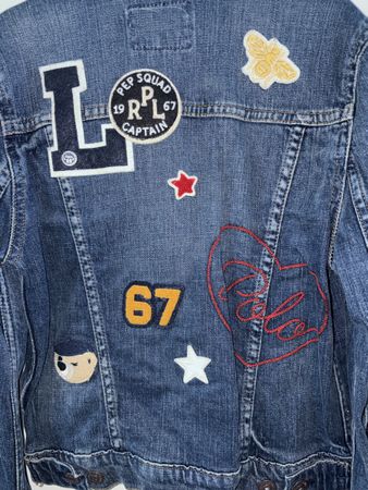 Ralph Lauren girls bear jean jacket 8 Y 134 140