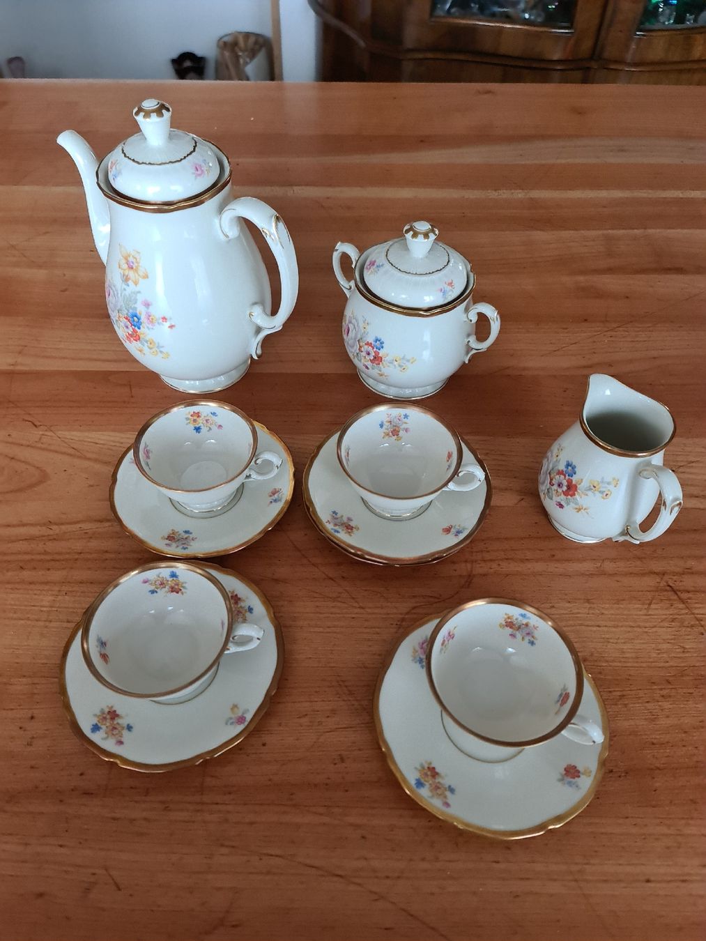 Set di piatti: Antiker Langenthal Moccaservice – Usato da henau venduto da Rockj 5