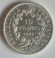 Frankreich 10 Francs 1968 «Hercule» – 900er Silber (R122)