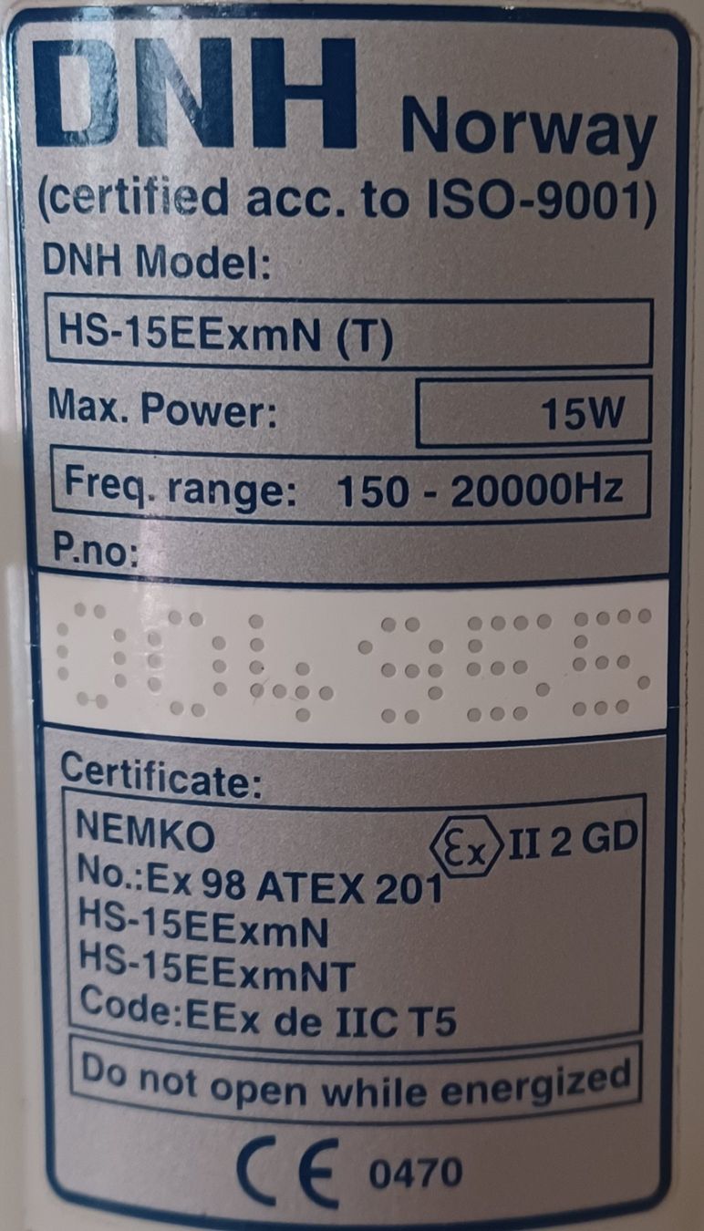 Accessori da laboratorio: DNH HS-15EExmN (T) – Usato da Niederdorf venduto da LeptonAG_Labor 1