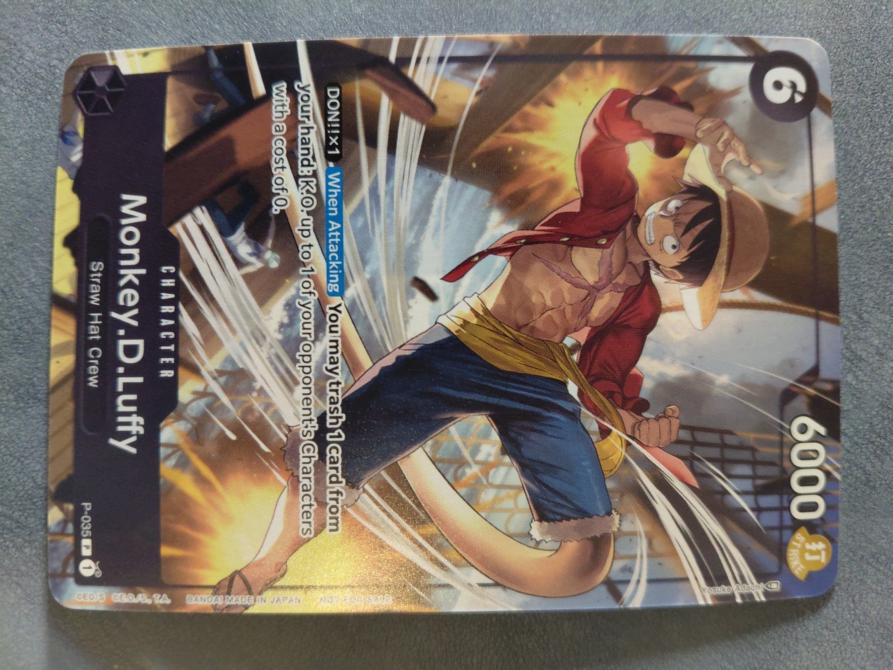 Bandai Carte collezionabili: One Piece Card Monkey D Luffy Straw Hat Crew New – Nuovo (secondo la descrizione) da KLOTEN venduto da RAULMACHOTE 1