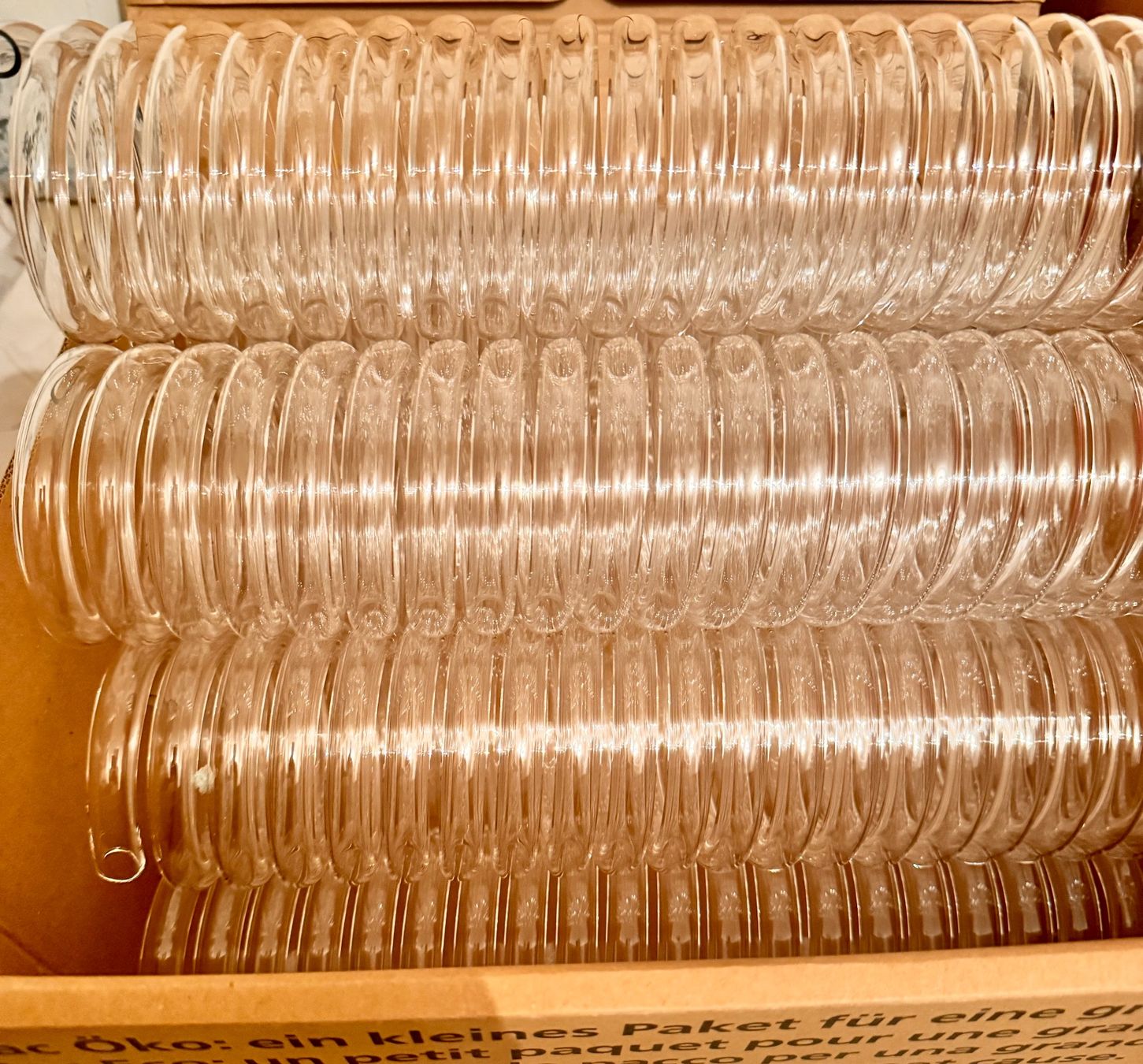 Gläser: Spiralrohr aus Glas 10 Stück – Neu (gemäss Beschreibung) aus Hermetschwil-Staffeln von Mobile2013