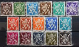 Belgien Kat. 692-707 II **/* 1944 (Kat. 699-701 sind **)