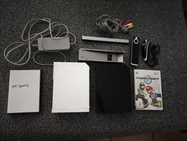 Nintendo Wii + Ersatzkonsole mit Spielen und Zubehör