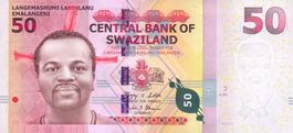 Swasiland 50 Lilangeni 2010 P-38a UNC, AA 0000962