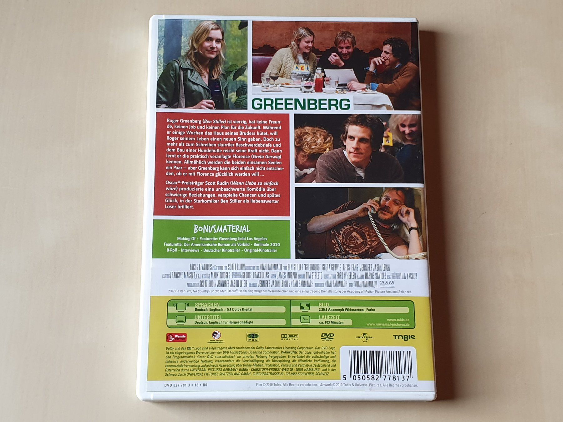 Tous les DVDs: Greenberg – D'occasion à Stansstad par collectorsshop 1