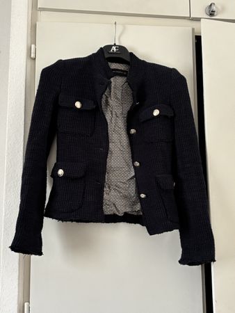 Veste Zara Woman bleu marine taille XS