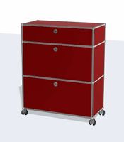 USM Ablageregal System 350 rubinrot