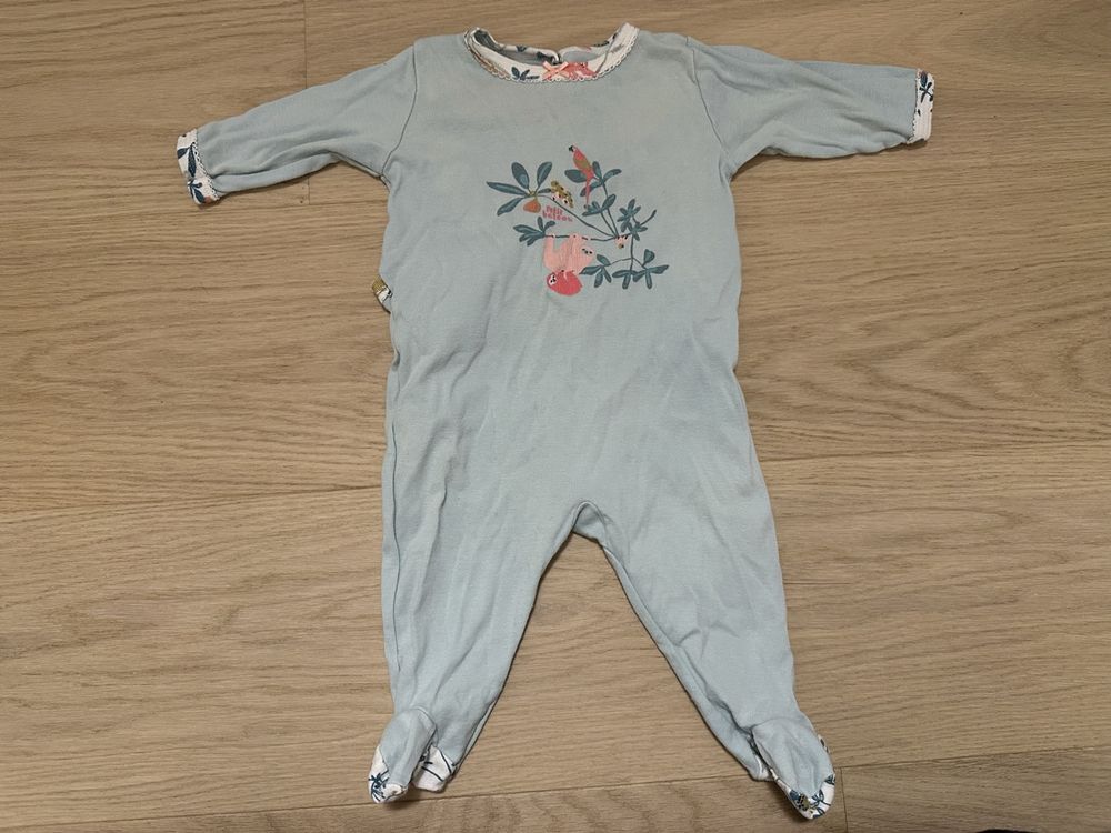 Grenouillère Pyjama Petit Bateau Naissance 50 Cm - Jaune - Coton - Excellent état