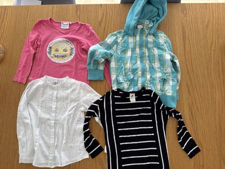 Kinder Kleidung Set vier Teile Gr. 110