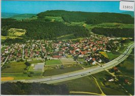 Flugaufnahme Zunzgen BL mit Autobahn