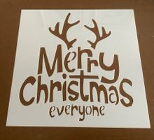 Schablone Merry Christmas Everyone Chablon pochoir