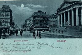 Brüssel, Mondschein Litho, 1900