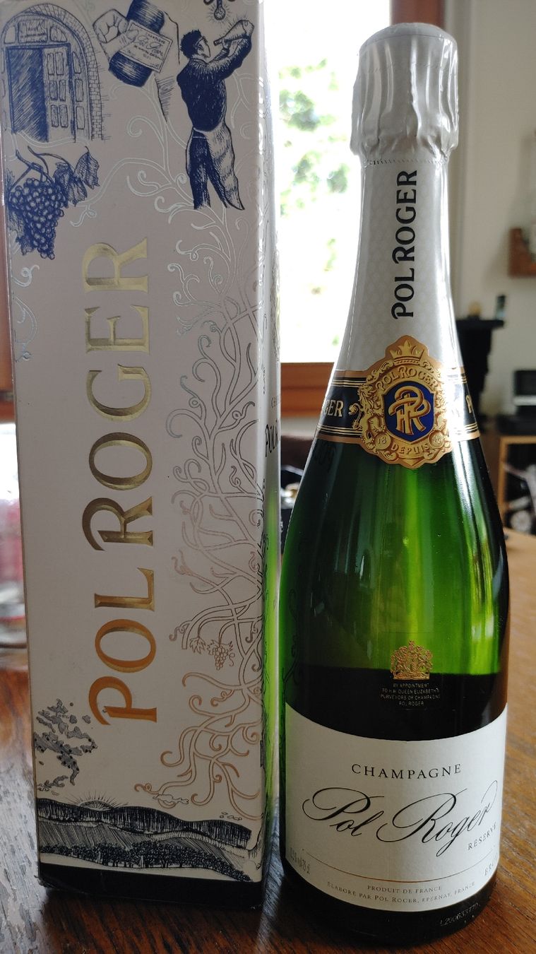 Wein: Pol Roger Champagne Brut Réserve Blanc mit Box – Neu und originalverpackt aus REGENSDORF von velio 2