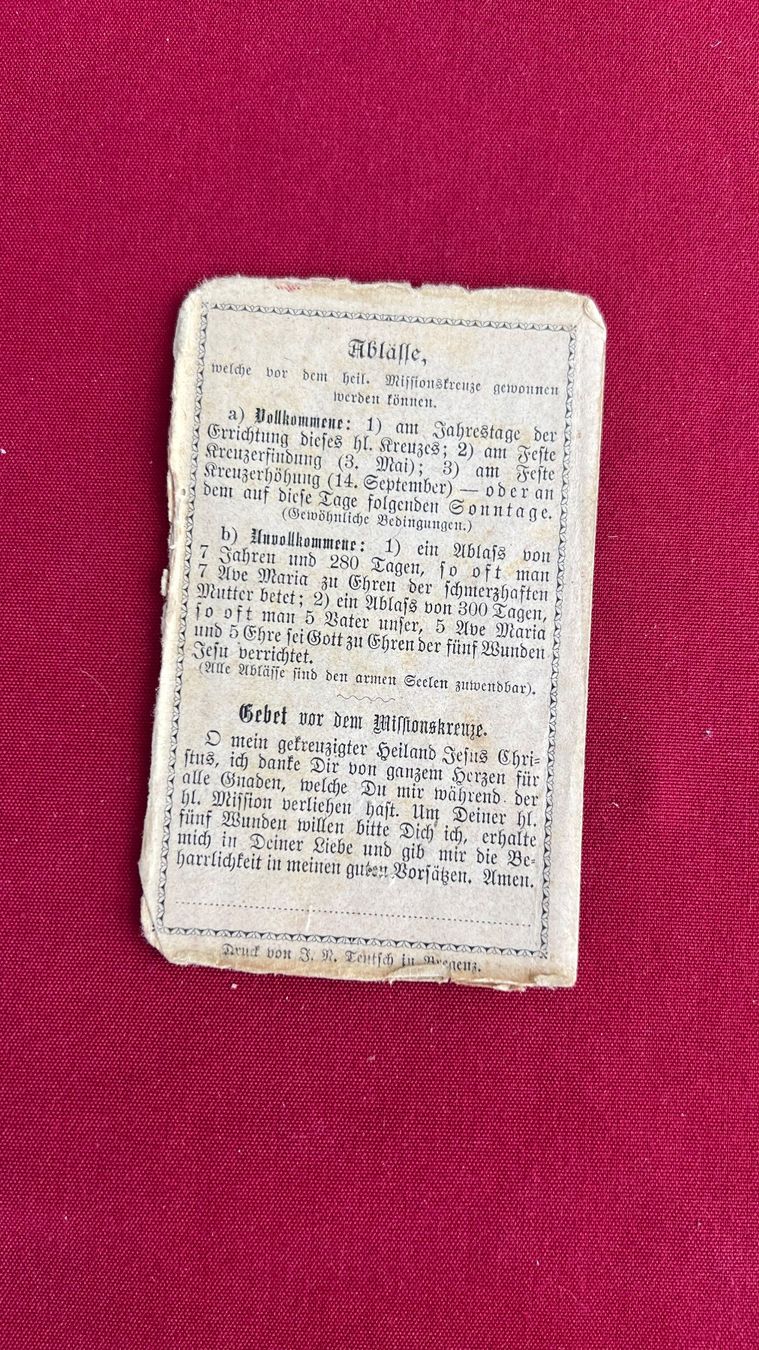 Libri: Antikes Missions-Andenken – Usato da Schübelbach venduto da Dolly990_2 1