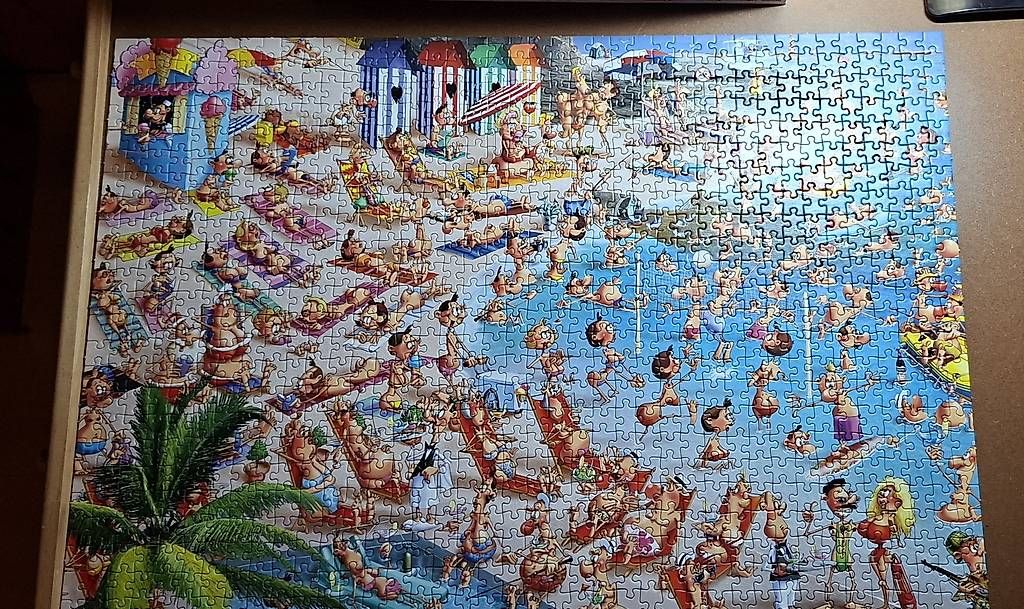 Puzzles: Puzzle piatnik plage complet 1000 pièces  – D'occasion à La Tine par chrystang