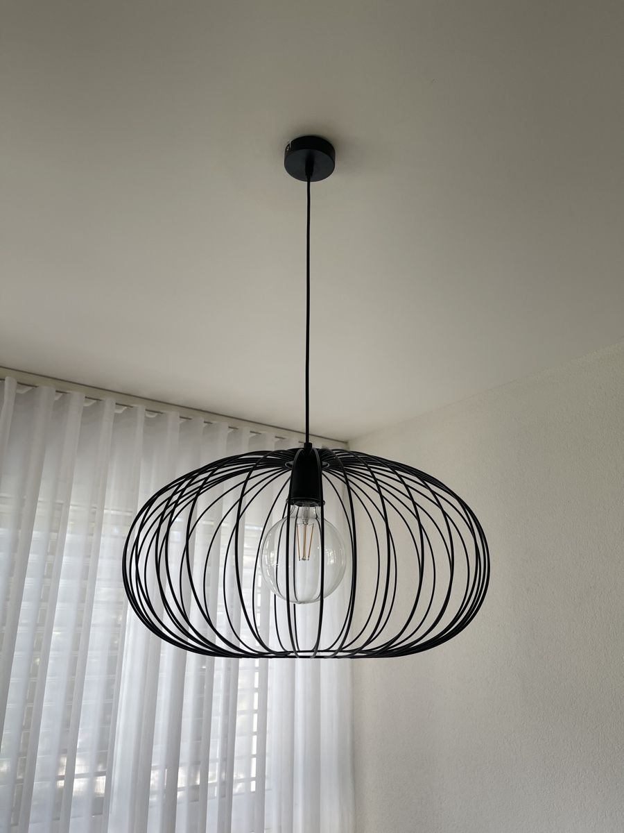 Lampen: Pendelleuchte Gitter Design schwarz  – Gebraucht aus St. Gallen von absky