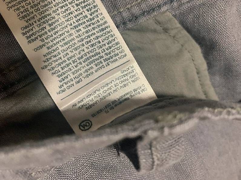 C&A Pantaloni: Pantaloni grigio blu 100% lino – Usato da Pazzallo venduto da nic_6zpt 3