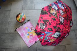 Set Disney Prinzessinnen Sonnenblende + Ball + Regenschirm