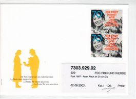 FDC 1997 - Abart Fleck im D von Die