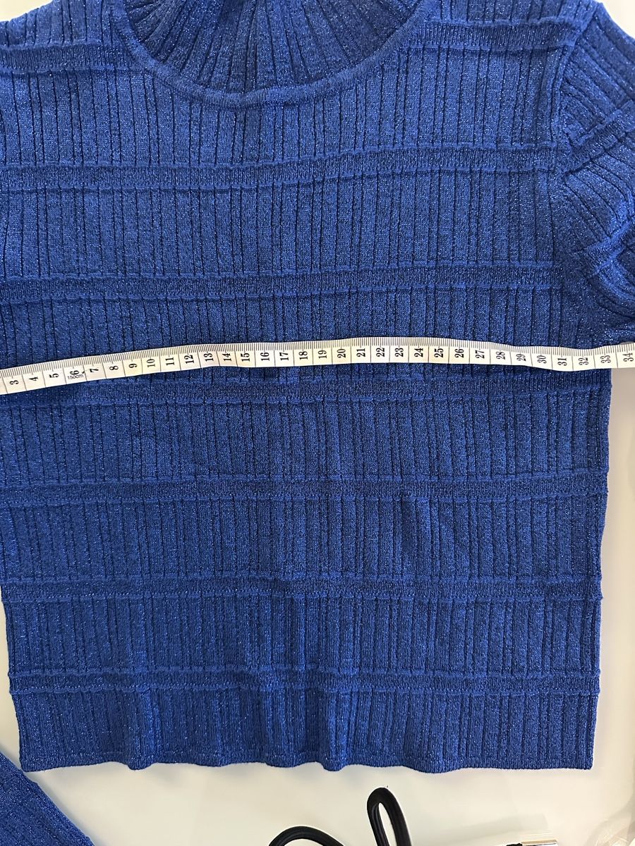 Esprit Tops: Esprit Blue Knitted top, size S – Gebraucht aus Kloten von gab_jl5l 3